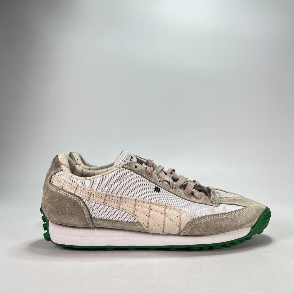 PUMA Porsche Legacy Easy Rider White Green Retro Sneakers 308649-02 Men's Size 7